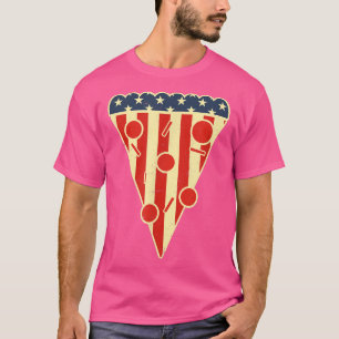 T-shirt America Pizza Design 4 juillet