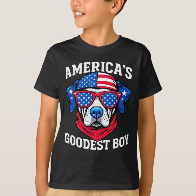 T-shirt America’s Goodest Boy Dog (Devant)