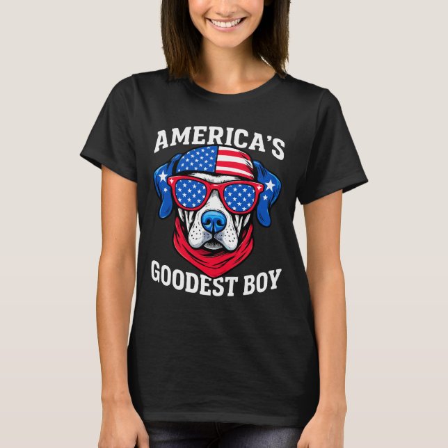 T-shirt America’s Goodest Boy Dog (Devant)