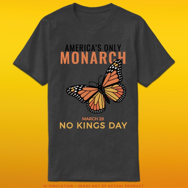 T-shirt America’s Only Monarch • No Kings Day (Créateur téléchargé)