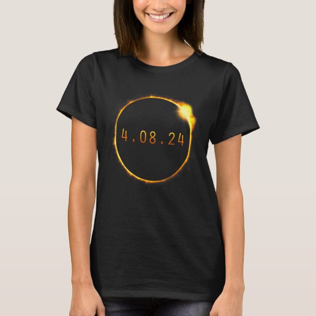 T-shirt America Totality Spring 4 08 24 Total Solar Eclips (Devant)
