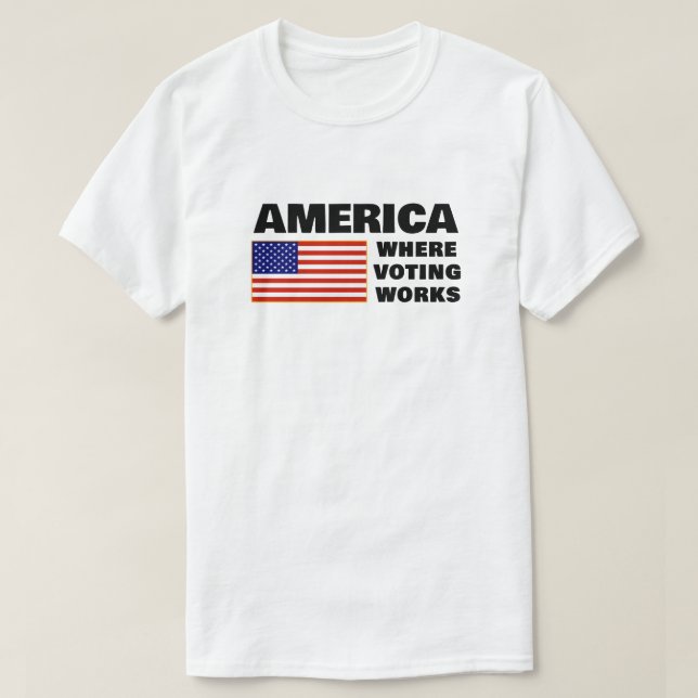 T-Shirt America, Where Voting Works (Design devant)