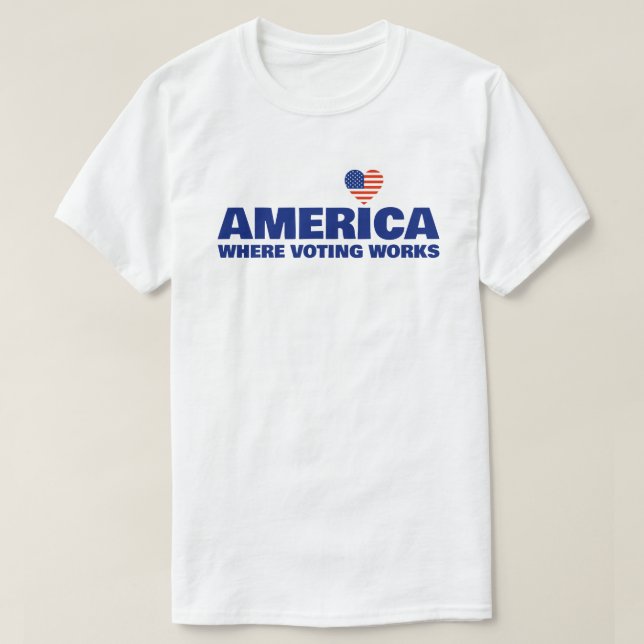 T-Shirt America, Where Voting Works (Design devant)