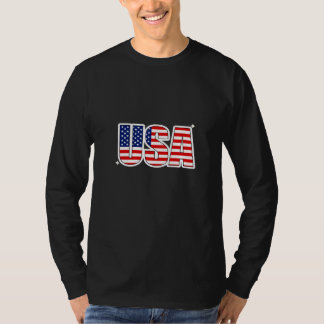T-Shirt américain à manches longues avec nom