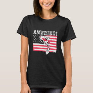 T-shirt Américain Amateur de Carpes Koi Japonaises Nishiki
