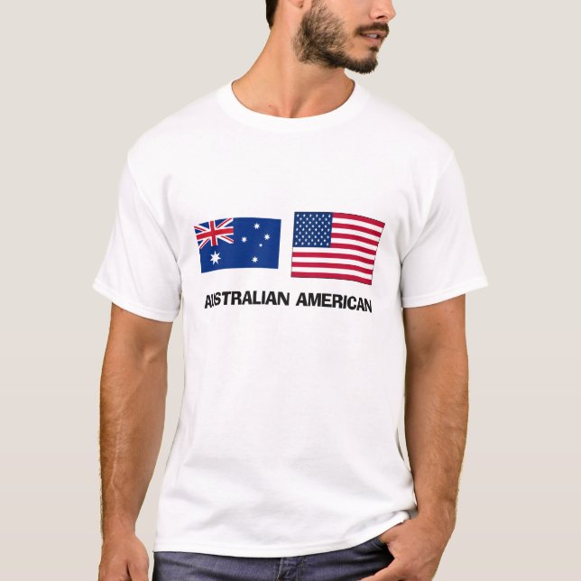 T-shirt Américain australien (Devant)