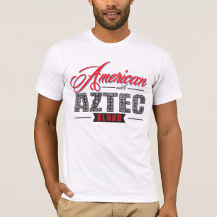 T-shirt Américain avec le sang aztèque