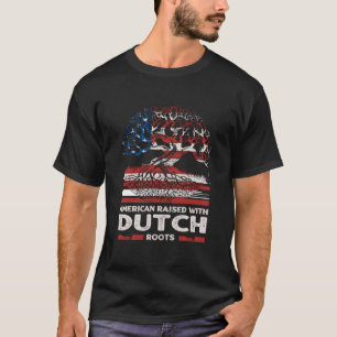 T-shirt Américain avec les racines hollandaises Pays-Bas p