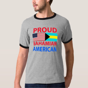 T-shirt Américain bahamien fier