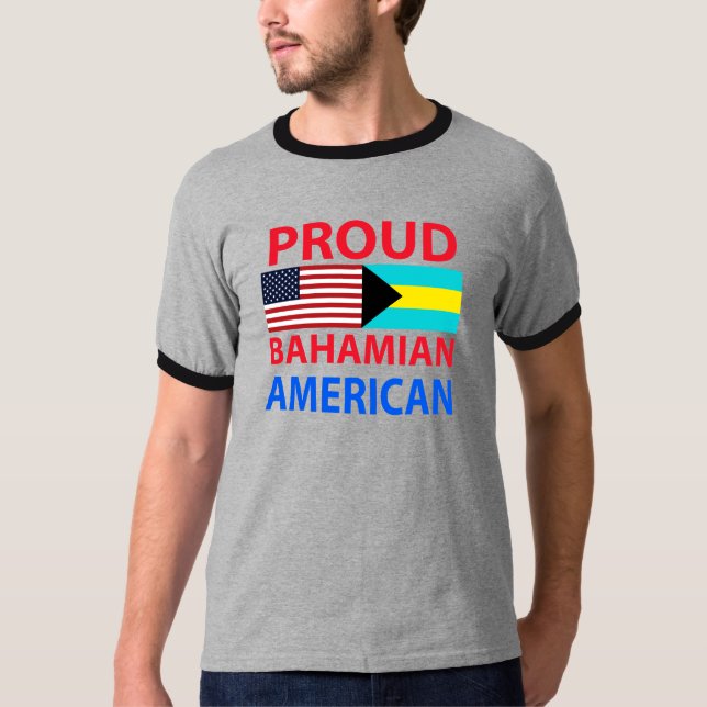 T-shirt Américain bahamien fier (Devant)