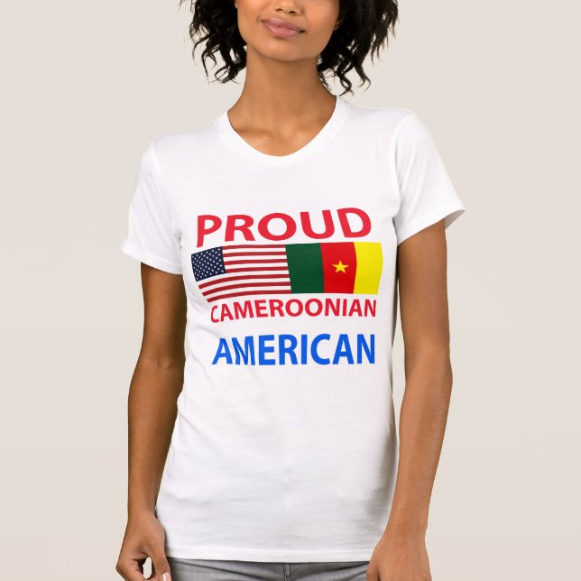 T-shirt Américain canerounais fier (Devant)