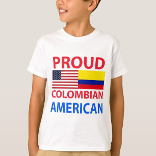 T-shirt Américain colombien fier