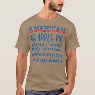 T-shirt Américain comme tarte à la pomme 