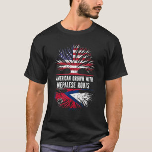 T-shirt Américain Cultivé Avec Des Racines Népalaises Drap