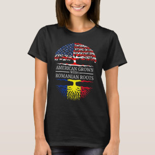 T-shirt Américain cultivé avec des racines roumaines Drape