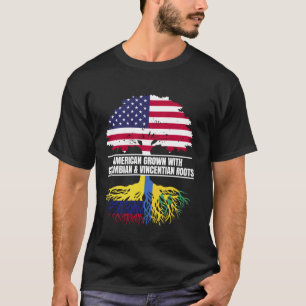 T-shirt Américain cultivé avec le patrimoine du drapeau co