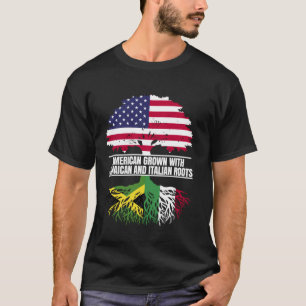 T-shirt Américain cultivé avec le patrimoine du drapeau ja