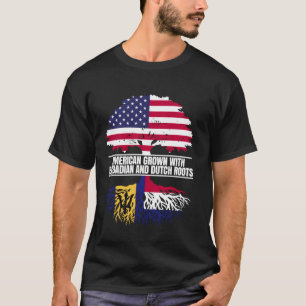 T-shirt Américain cultivé avec l'héritage du drapeau barba