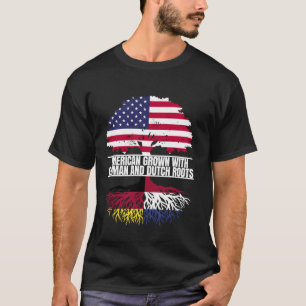 T-shirt Américain cultivé avec patrimoine de drapeau allem