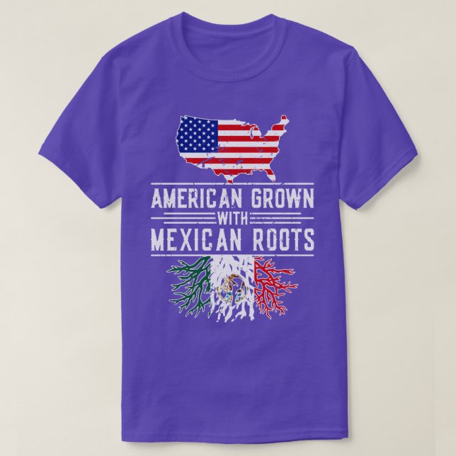 T-shirt Américain Cultive Mexicaine Roots Pride Mexique (Design devant)
