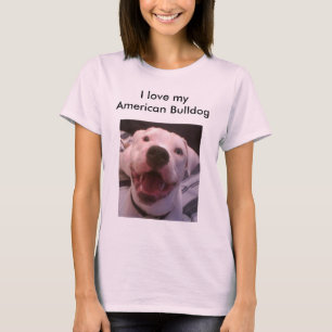 T-shirt américain de bouledogue