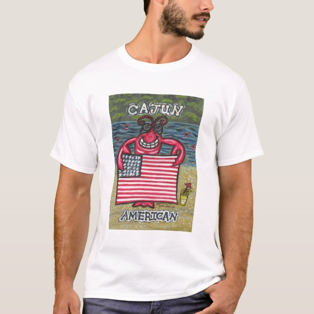 T-shirt Américain de Cajun ! (Devant)