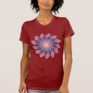 T-shirt américain de soleil (foncé)