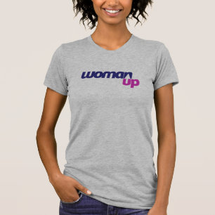 T-shirt américain de WomanUp d'habillement en gris