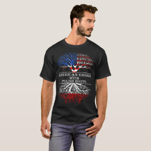 T-shirt Américain développé avec les racines polonaises
