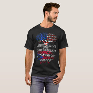 T-shirt Américain développé avec les racines portoricai