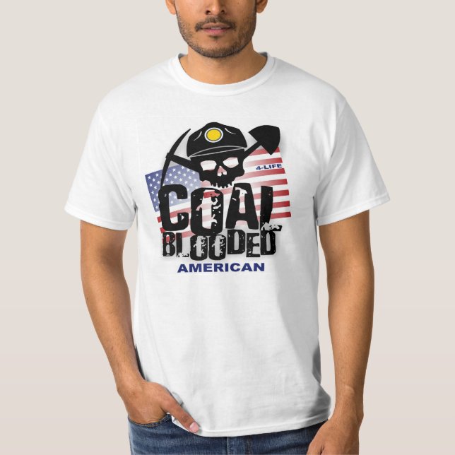 T-SHIRT AMÉRICAIN DU CHARBON BLOODED (Devant)