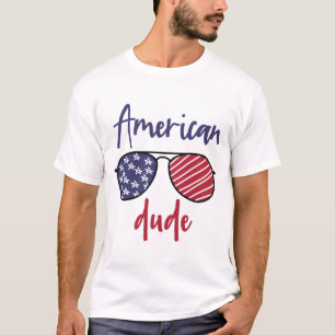 T-shirt Américain Dude Patriotic