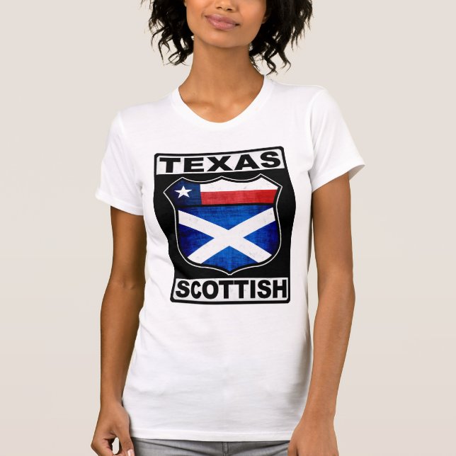 T-shirt Américain écossais du Texas (Devant)