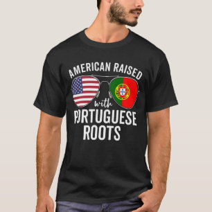T-shirt Américain Élevé Avec Des Racines Portugaises Portu