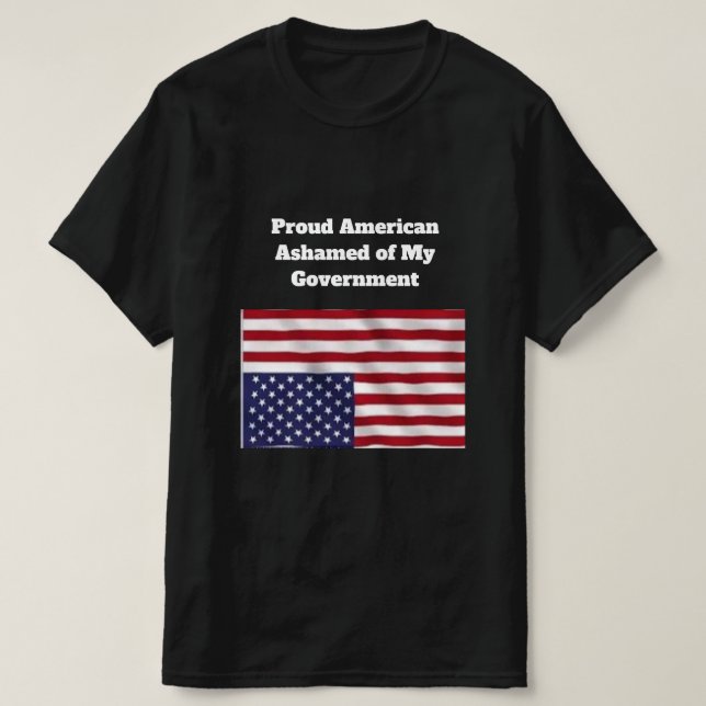 T-Shirt Américain Fier (Design devant)