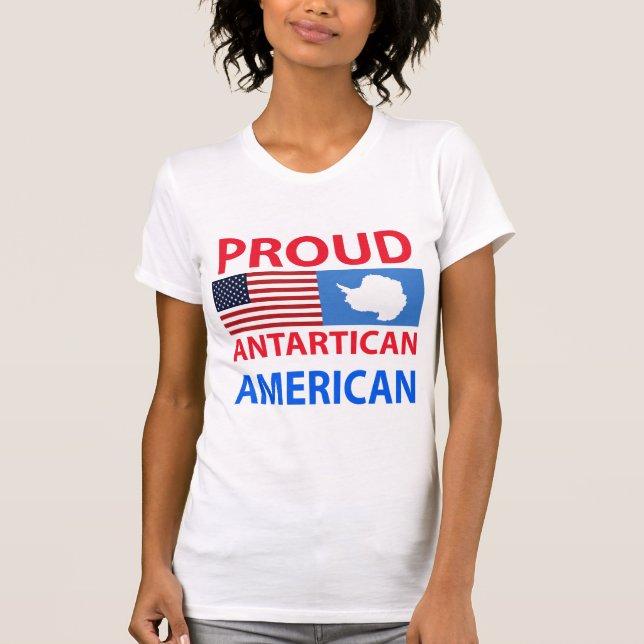T-shirt Américain fier d'Antartican (Devant)