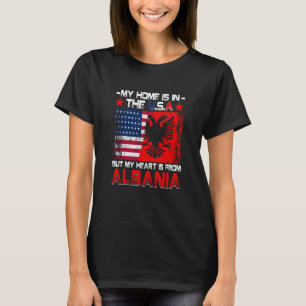 T-shirt Américain Grosse Patriote Albanais Américain d'Alb