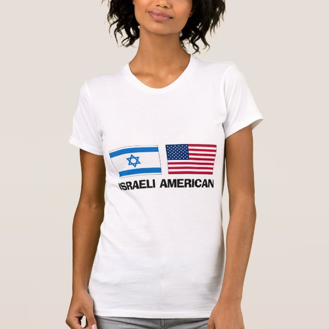 T-shirt Américain israélien (Devant)