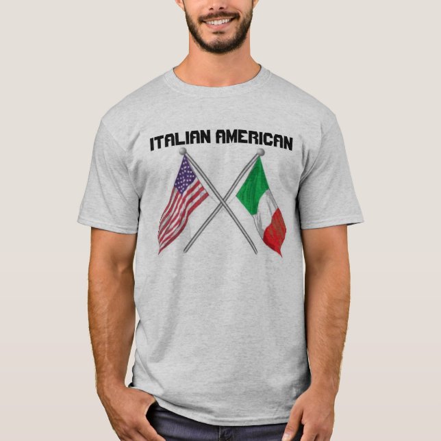 T-shirt Américain italien (Devant)