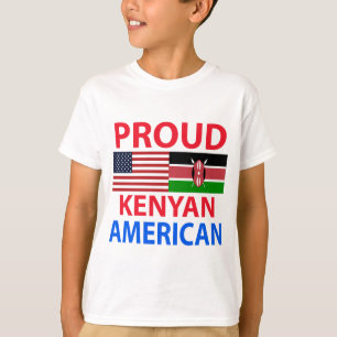 T-shirt Américain kenyan fier
