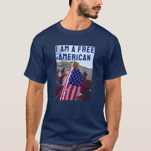 T-shirt américain libre (noir)