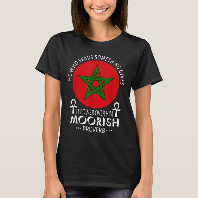 T-shirt Américain Mauresque Qui Craindre Soin Maures Islam (Devant)