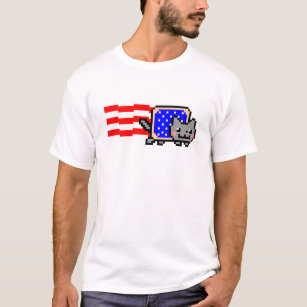 T-shirt Américain Nyan Cat® Shirt~ !