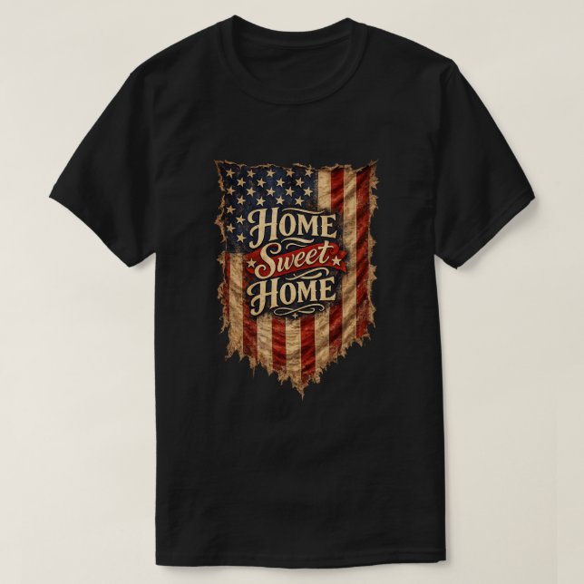 T-shirt Américain patriote (10) (Design devant)