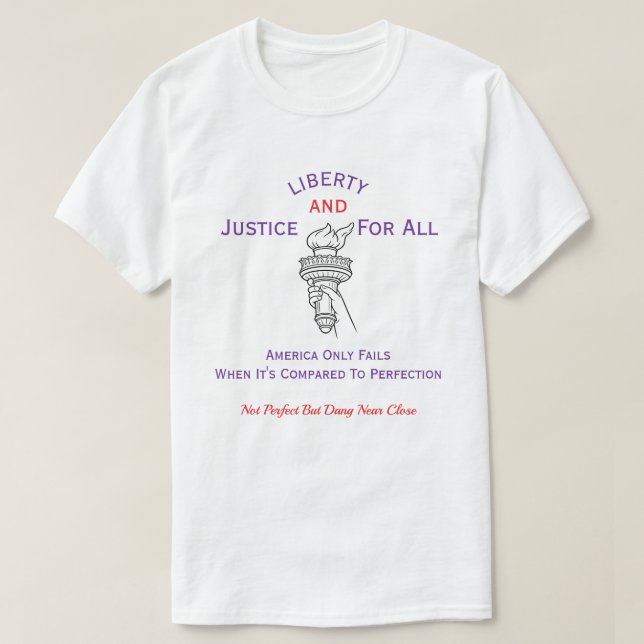 T-Shirt Américain Patriotique (3f) (Design devant)