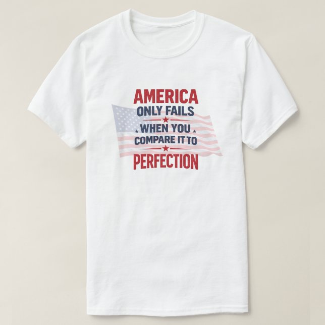 T-shirt Américain patriotique (7b) (Design devant)