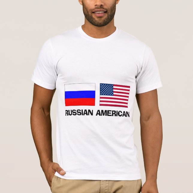 T-shirt Américain russe (Devant)