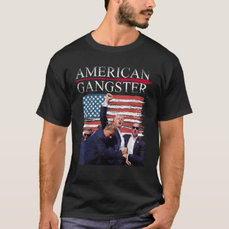 T-shirt Américain Trump Gangster