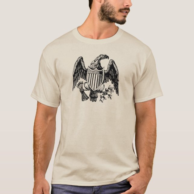 T-shirt Américain vintage Eagle (Devant)