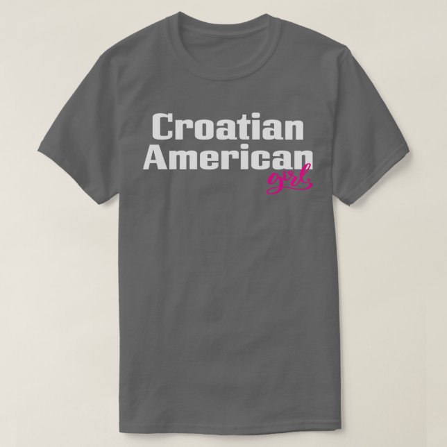 T-shirt Américaine croate fille 1 (Design devant)